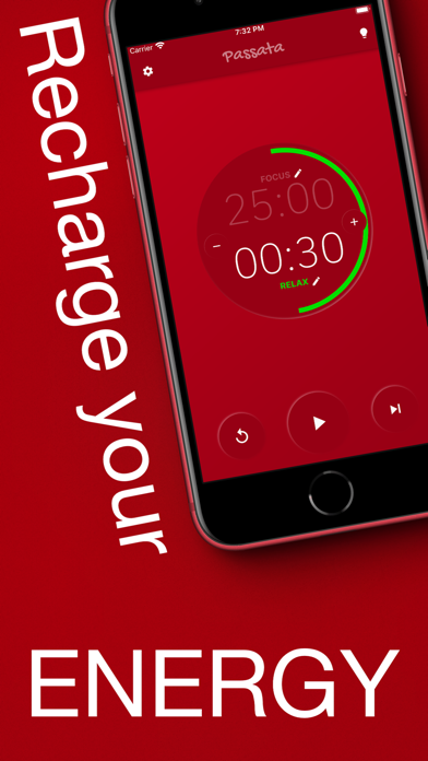 Passata focus and relax timer Screenshot