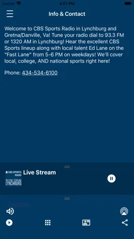 Game screenshot CBS Sports Radio Lynchburg hack