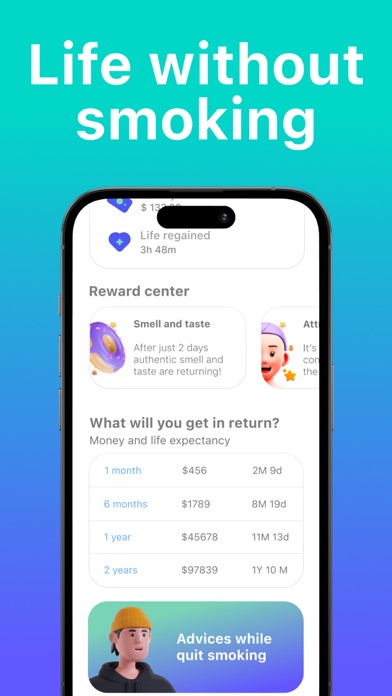 Smoke Free App: Quit Smoking Screenshot