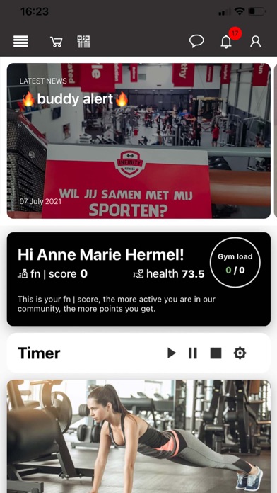 Infinity Fitness Screenshot
