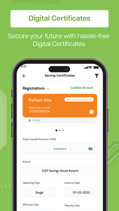 National Savings Digital Screenshot