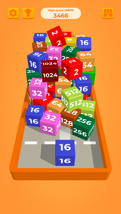 screenshot of Chain Cube: 2048 3D Merge Game 3