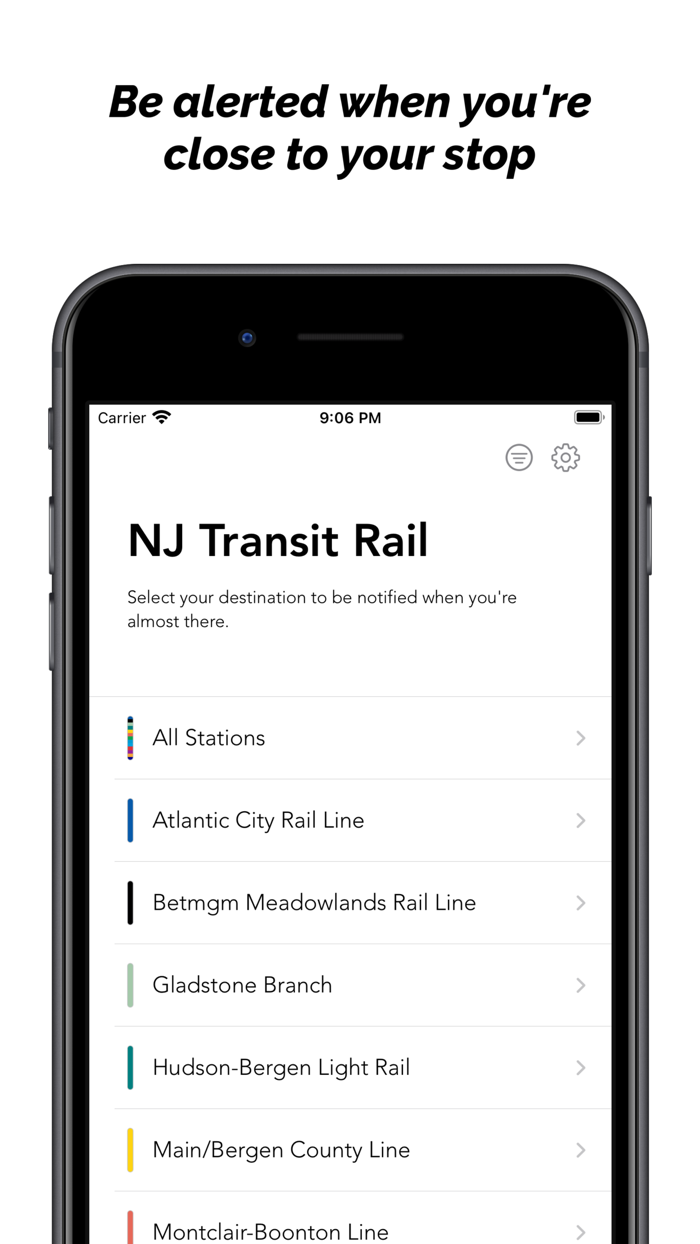 NJ Transit Destinations
