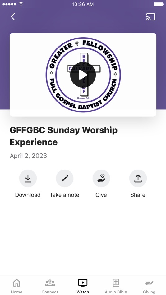 #3. Greater Fellowship Church DC (iOS) 来自: Greater Fellowship Missionary Baptist Church