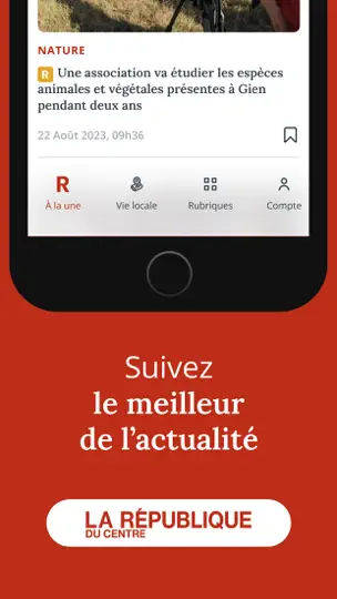 Capture d'écran de La Rép sur iPhone 1