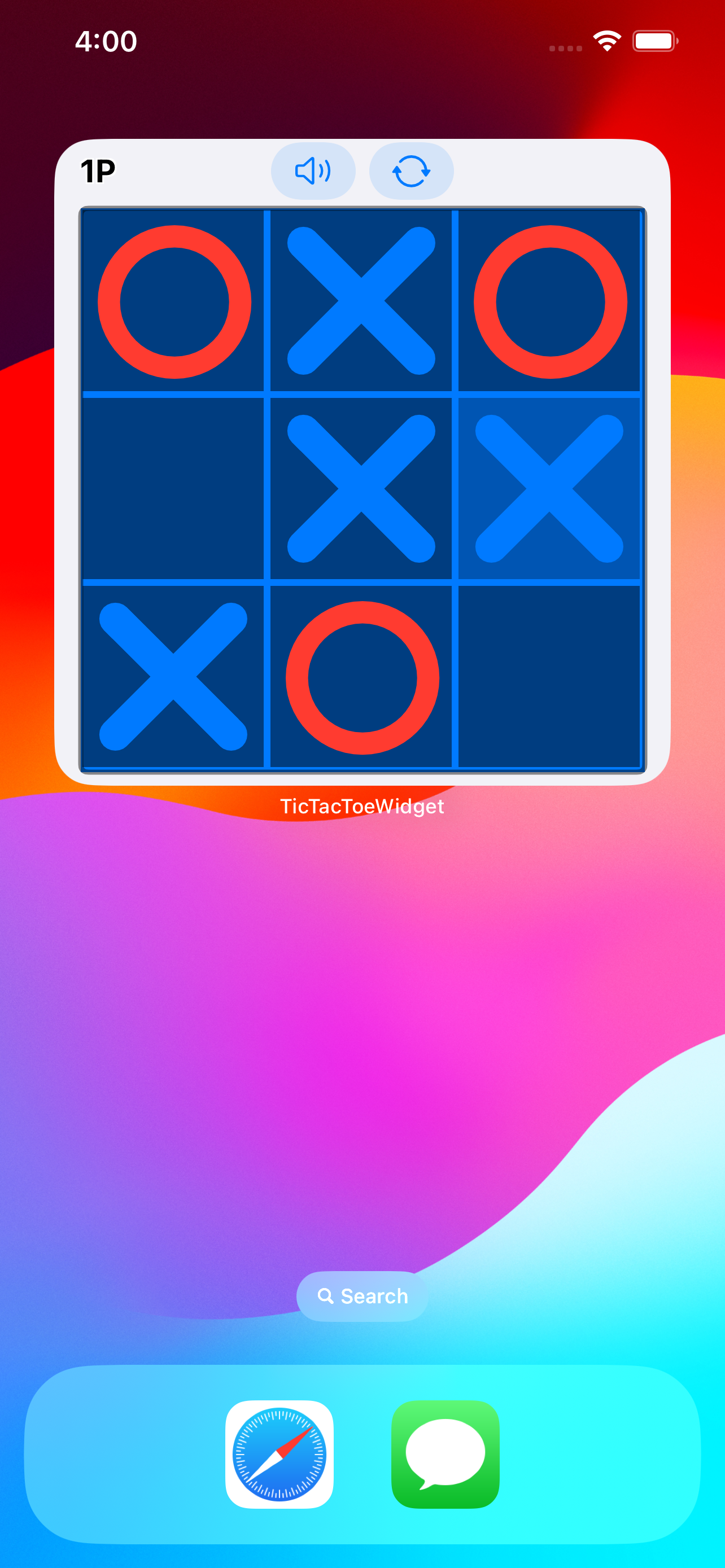 Tic Tac Toe Classic Widget