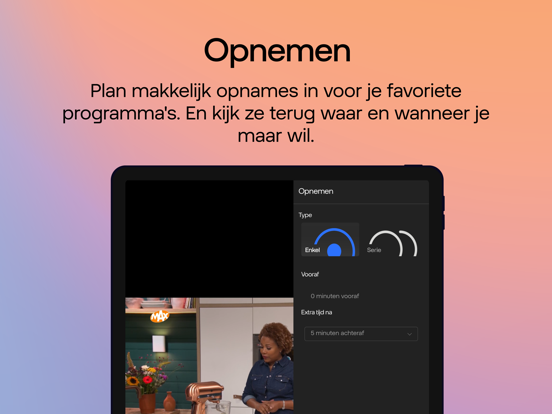 Odido online TV iPad app afbeelding 2