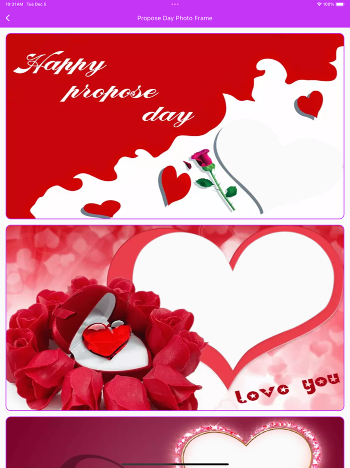 Propose Day Photo Frame 2024