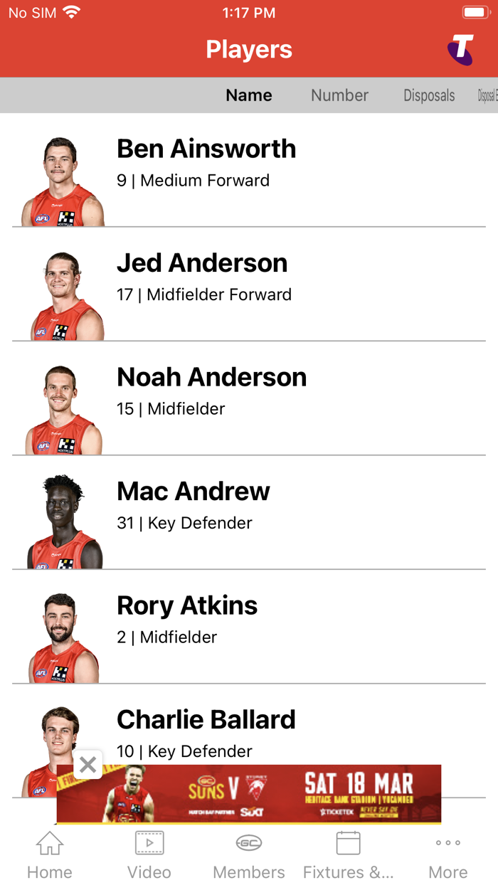 Gold Coast SUNS Official App