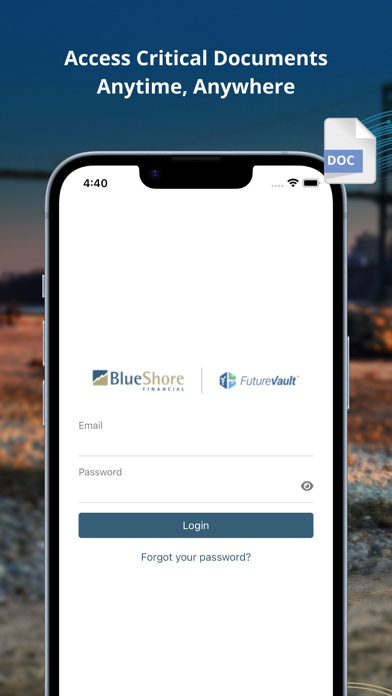 Screenshot #1 pour BlueShore Financial Vault