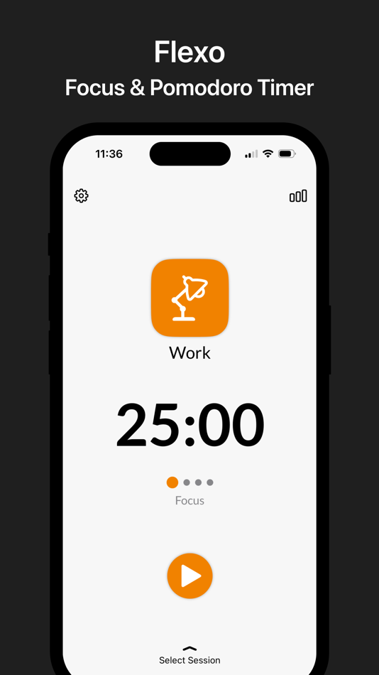 #1. Flexo - Focus & Pomodoro Timer (iOS) 由: Marc Torrelles