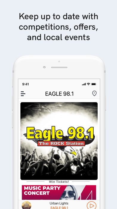 Eagle 98.1 FM WDGL Screenshot