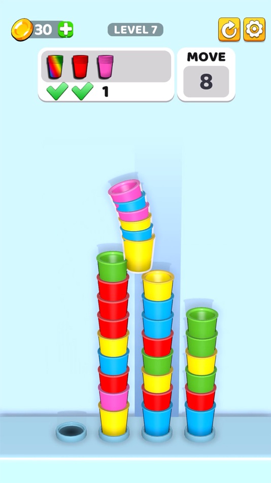 #1. StackySort (iOS) 由: Berat Oguz