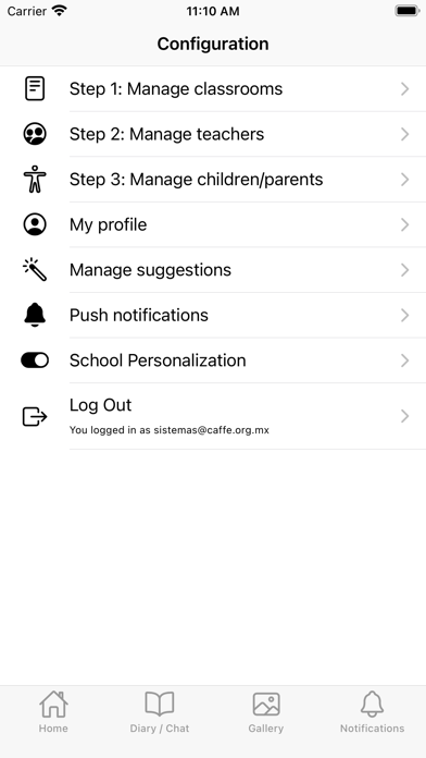 Kinder Report Screenshot