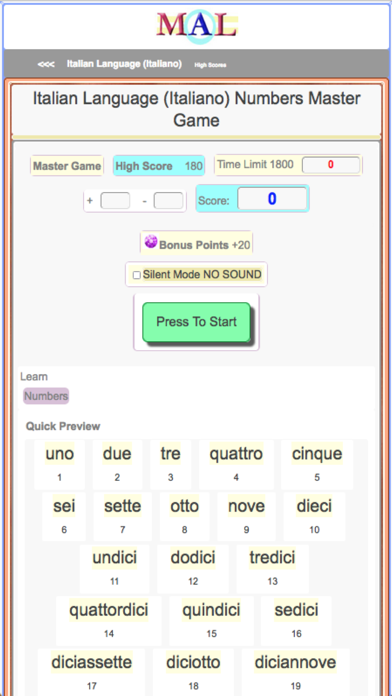 Italian M(A)L Screenshot