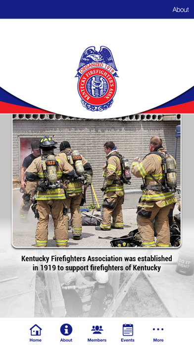 Kentucky Firefighter's' Assn. Screenshot