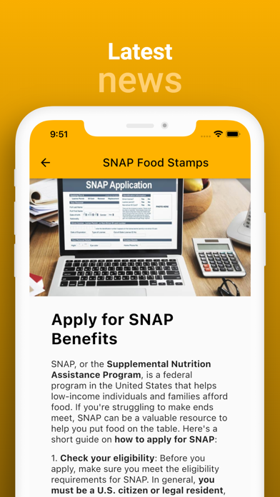 Food Stamps SNAP Benefits Info Screenshot