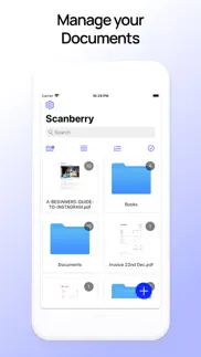 scanberry – pdf scanner & ocr iphone screenshot 1