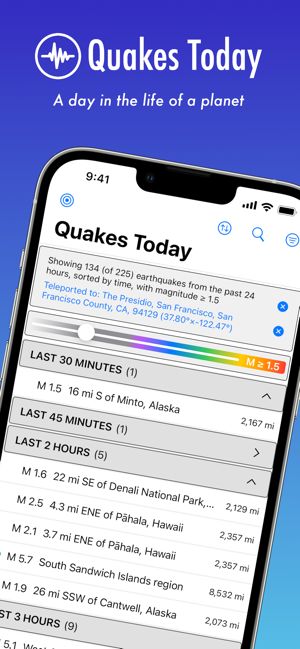 ‎Quakes Today Screenshot