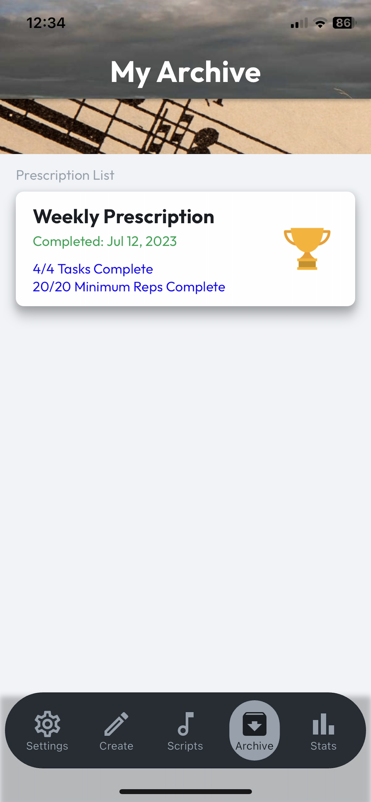 Practice Prescriptions