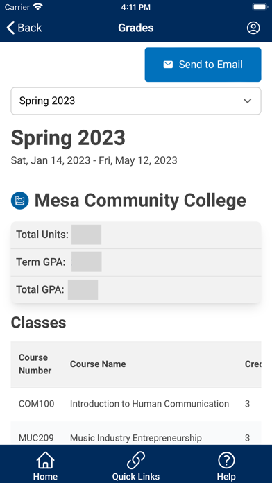 My Maricopa Student Portal Screenshot