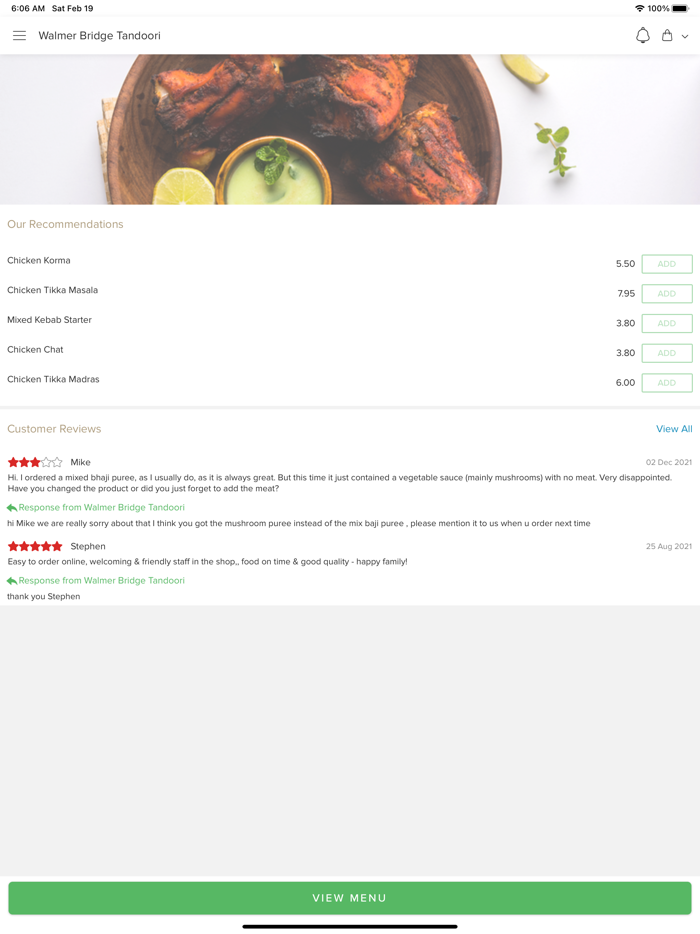 Walmer Bridge Tandoori