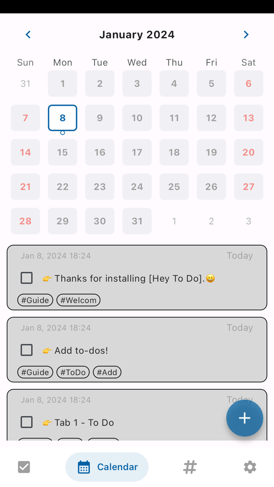 #2. Hey To Do: Calendar,Hashtag (iOS) 由: HEYNOW