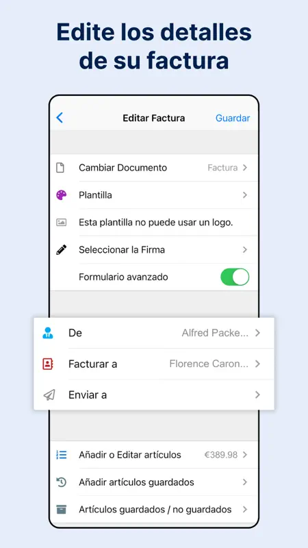 Facturas Rapidas y Ofertas screenshot 3 of 8