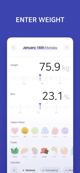 Game screenshot Weight Diary - BMI Calculator mod apk
