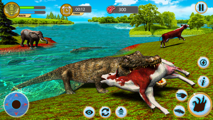 Crocodile Attack Wild Sim Game