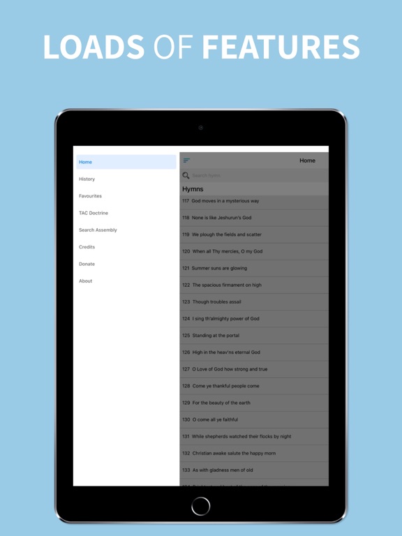 Redemption Hymnal iPad screenshot 2 - Reference app