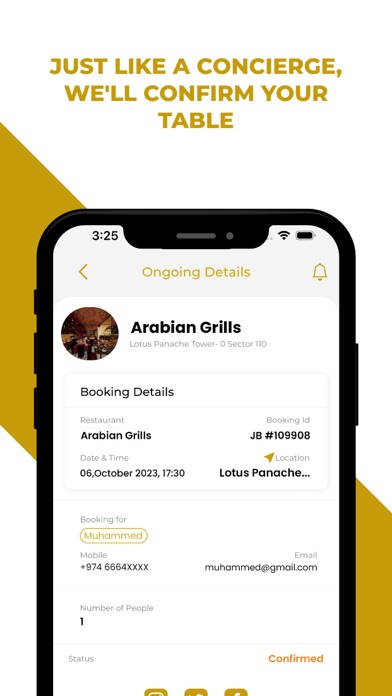 JustBook User iPhone screenshot 6 - Food & Drink app