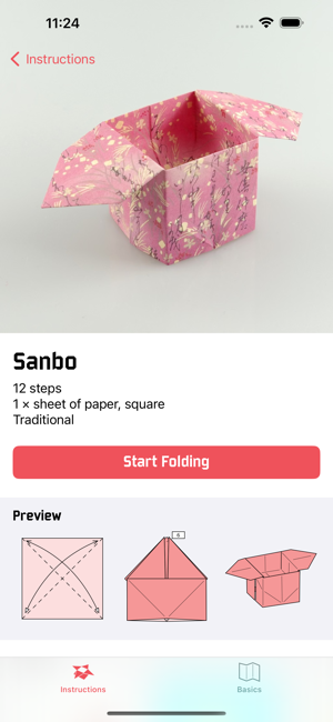 ‎Оригами - екранна снимка на сгъване и научаване