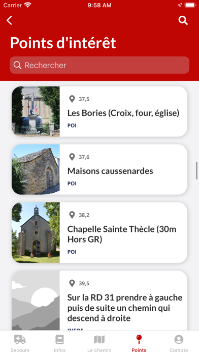 Randonnée chemin Urbain V Screenshot
