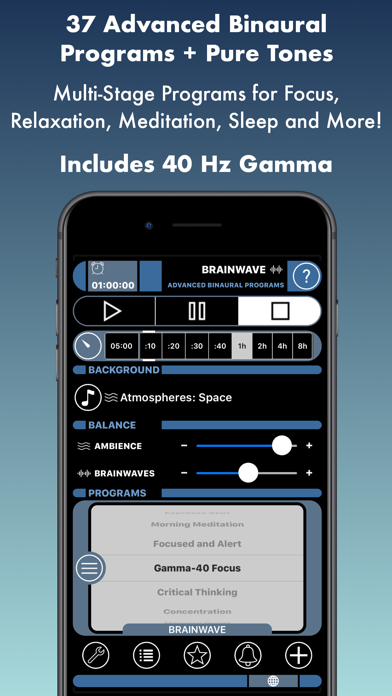 BrainWave: 37 Binaural Series™ Screenshot