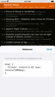 makeover - custom css iphone screenshot 2