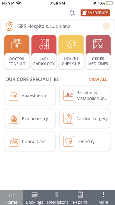 SPS MyHealth Screenshot