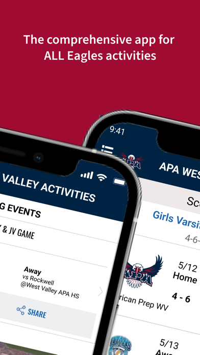 APA West Valley Activities Screenshot
