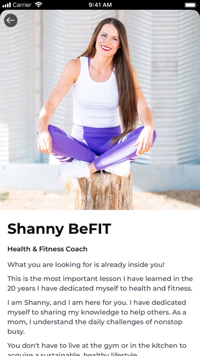 Shanny BeFIT Screenshot