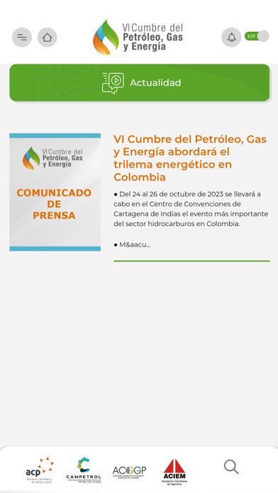Cumbre Petróleo, Gas y Energía Screenshot