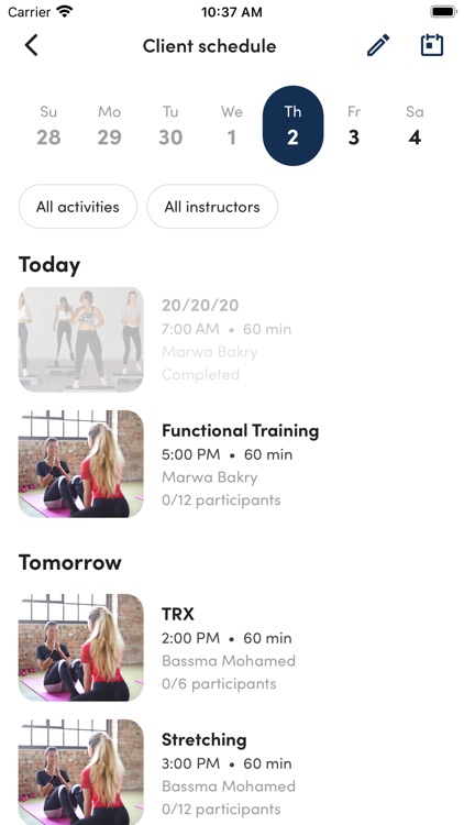 SSC Fitness Center App