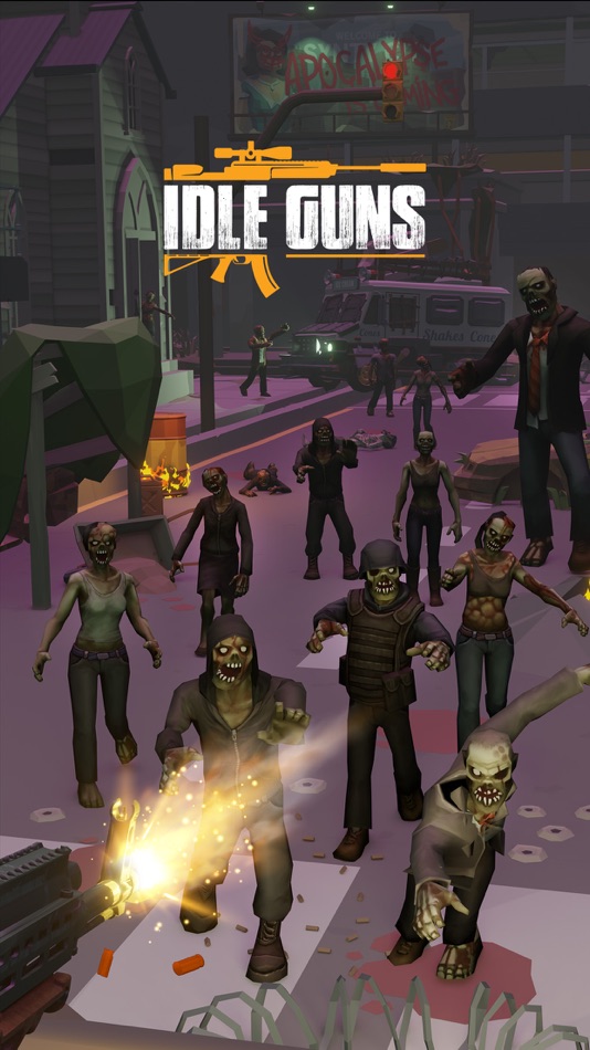 #1. Idle Guns: Weapons & Zombies (iOS) 来自: By Aliens L.L.C - F.Z