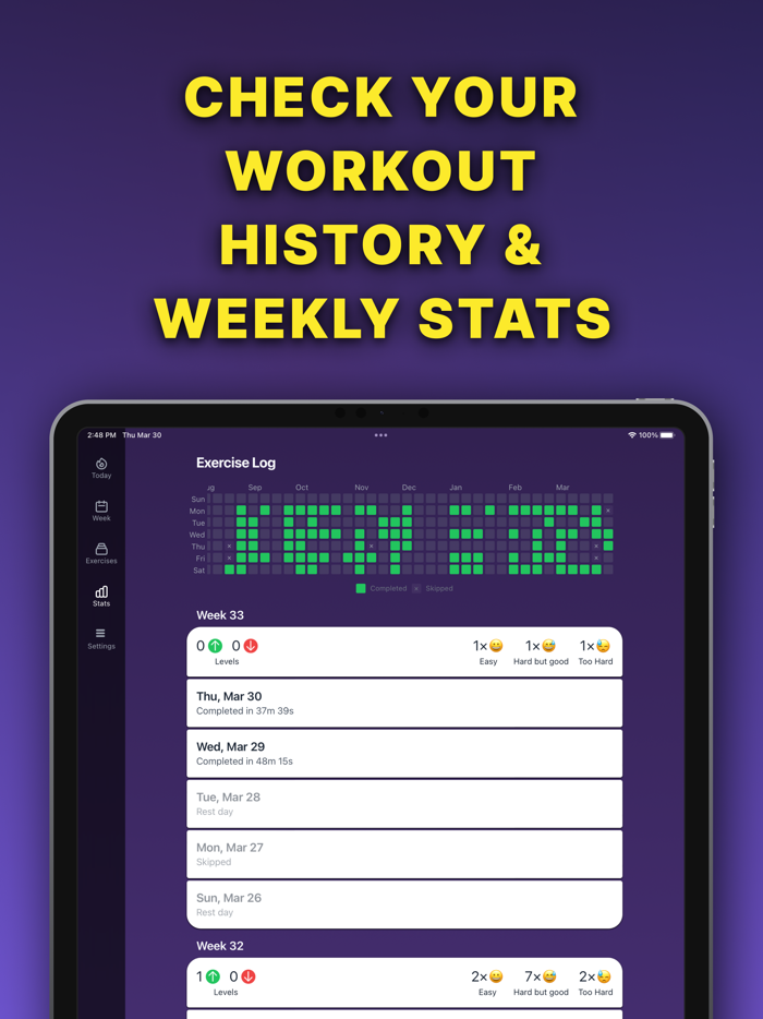 YAWPlan – workout planner