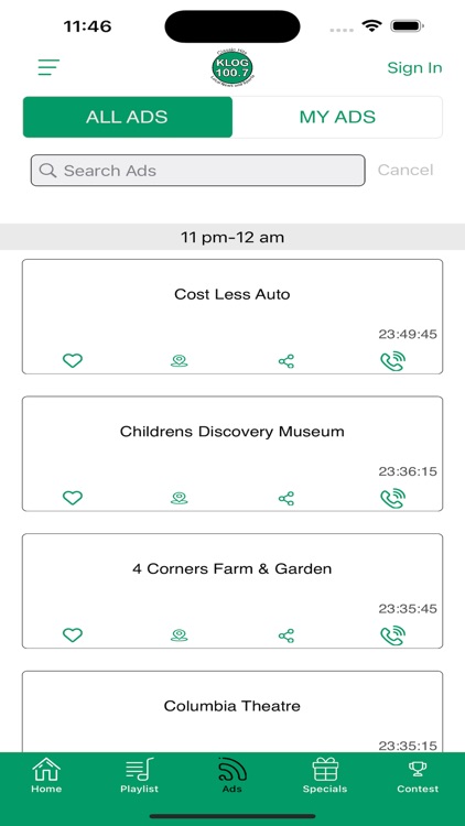 Classic Hits 100.7, KLOG screenshot-4