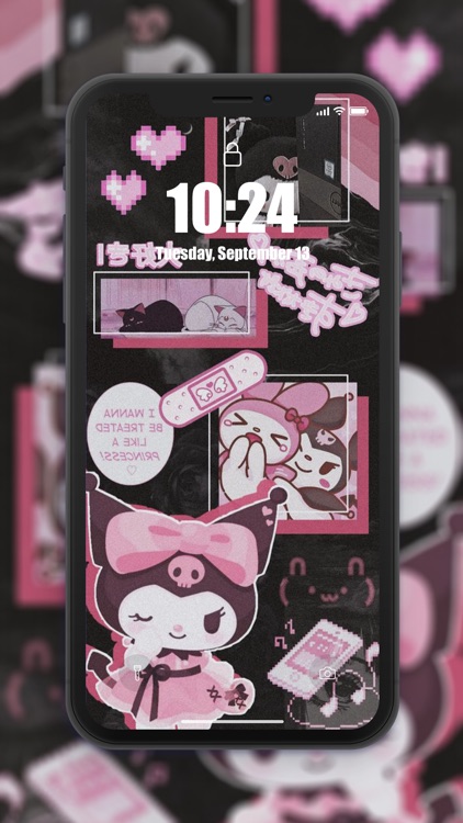 Cute Kuromi & My Melody 4K