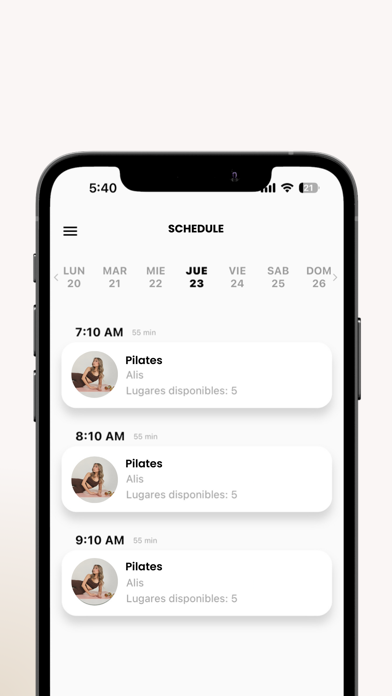 YESS PILATES Screenshot