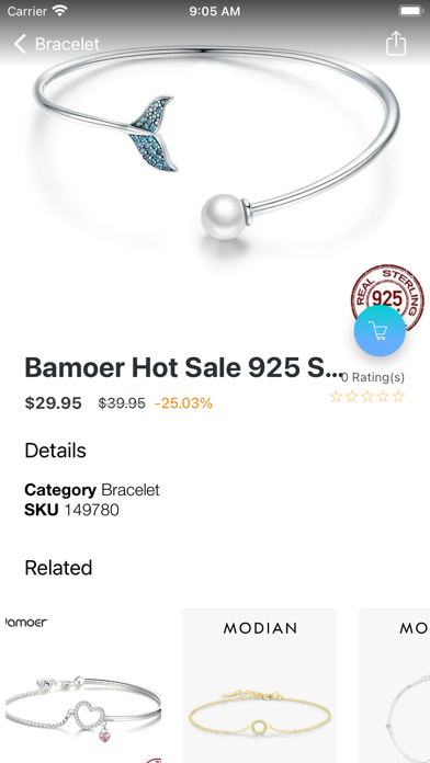 Fashion Jewelry Shopping Shop Screenshot