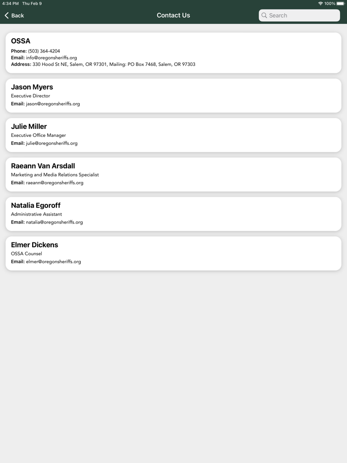 Oregon State Sheriffs’ Assoc