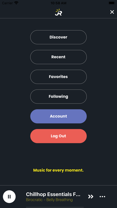 JRadio: Music For Every Moment Screenshot