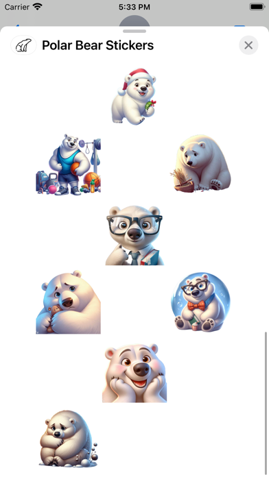 Screenshot #3 pour Polar Bear Stickers